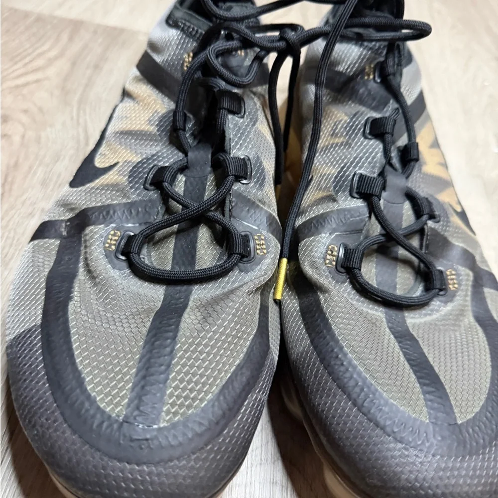 Nike VaporMax Shoes in Black and Gold